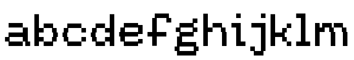 Tickerbit regular Font LOWERCASE