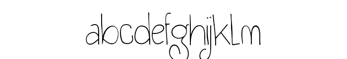 Tifanila Regular Font LOWERCASE