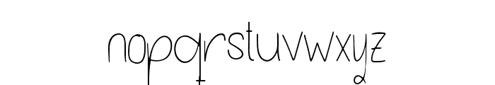 Tifanila Regular Font LOWERCASE