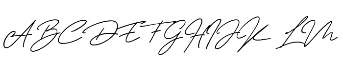 Tiffanyed-Regular Font UPPERCASE
