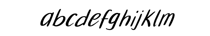 Tillerman Italic Font LOWERCASE