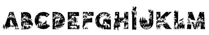 Timber Wolf Font UPPERCASE