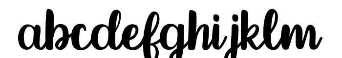 Timberly Script Font LOWERCASE