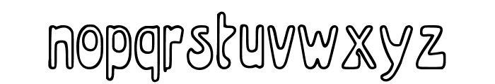 Time Travel Outline Regular Font LOWERCASE