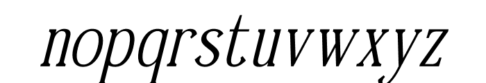 Timeless Silvera Italic Font LOWERCASE