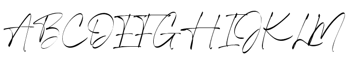 Timothea Signature Font UPPERCASE