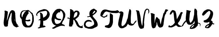 TimphanBrush Font UPPERCASE