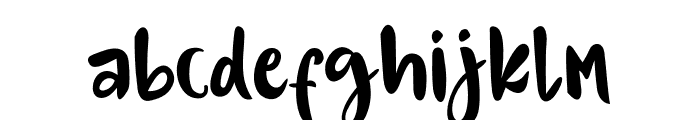 Tinker Font LOWERCASE