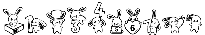 Tiny Bunny Font OTHER CHARS