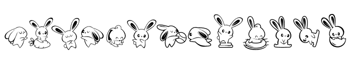 Tiny Bunny Font UPPERCASE