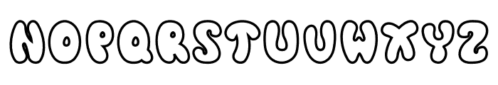 Tiny Groovy Outline Font UPPERCASE