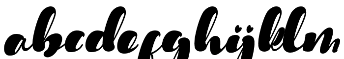 Tiny Love Italic Font LOWERCASE