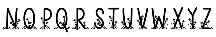 Tiny flowers Font UPPERCASE