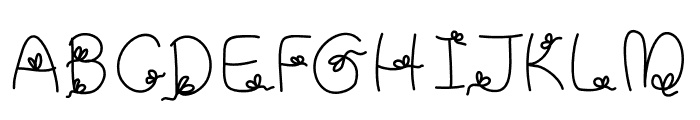 Tinylove Font UPPERCASE