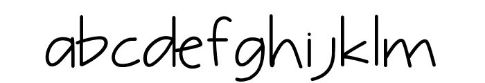Tinyscript Font LOWERCASE
