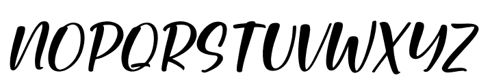 Tiramisu Italic Font UPPERCASE