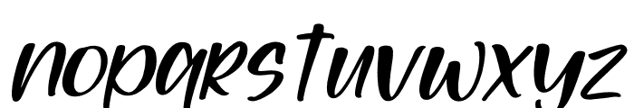 Tiramisu Italic Font LOWERCASE