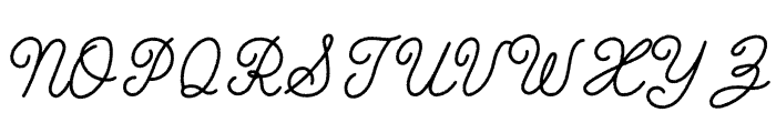Tis De Roll Rough Font UPPERCASE