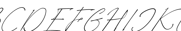 Tisushine Italic Font UPPERCASE