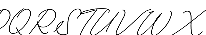 Tisushine Monoline Bold Italic Font UPPERCASE