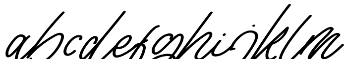 Tisushine Monoline Bold Italic Font LOWERCASE