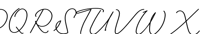 Tisushine Monoline Bold Font UPPERCASE