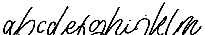 Tisushine Monoline Bold Font LOWERCASE