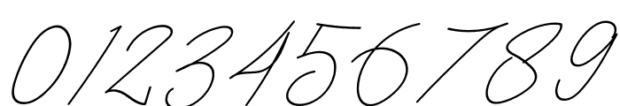 Tisushine Monoline Italic Font OTHER CHARS