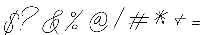 Tisushine Monoline Font OTHER CHARS