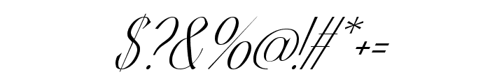 Titanium Italic Font OTHER CHARS