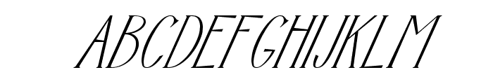 Titanium Italic Font UPPERCASE