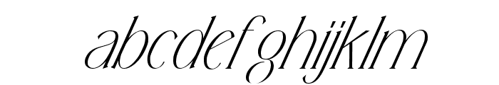 Titanium Italic Font LOWERCASE