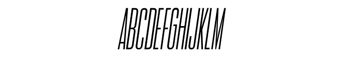 Title Fight ExtraLight Italic Font UPPERCASE