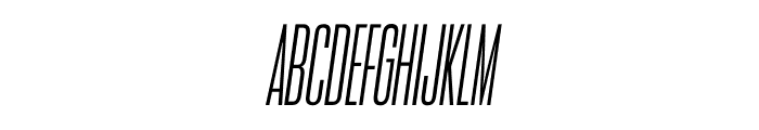 Title Fight ExtraLight Italic Font LOWERCASE