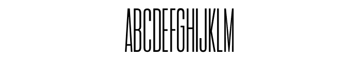Title Fight ExtraLight Font UPPERCASE