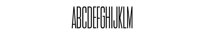 Title Fight ExtraLight Font LOWERCASE