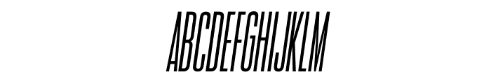 Title Fight Regular Italic Font UPPERCASE