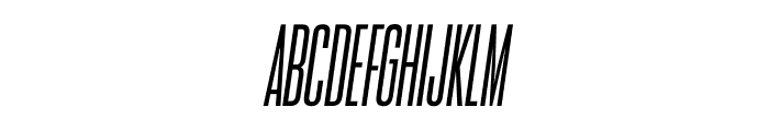 Title Fight Regular Italic Font LOWERCASE