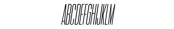Title Fight Thin Italic Font UPPERCASE