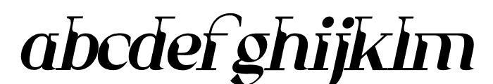 Tittowest Italic Font LOWERCASE