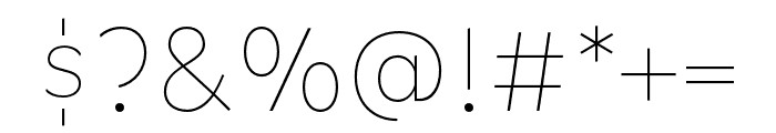 Tobi Next Thin Basic Font OTHER CHARS