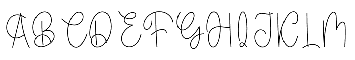 Together Signature Font UPPERCASE