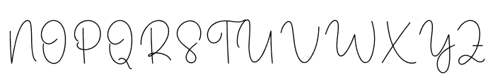 Together Signature Font UPPERCASE