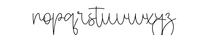 Together Signature Font LOWERCASE