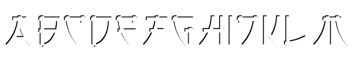 Tokugawa Light FX Font LOWERCASE