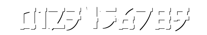 Tokugawa Shadow FX Font OTHER CHARS