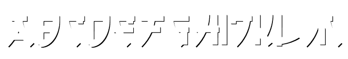 Tokugawa Shadow FX Font LOWERCASE