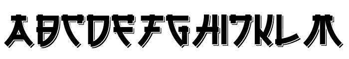 Tokugawa Shadow Font UPPERCASE