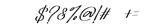 Tokyo Brush Italic Regular Font OTHER CHARS