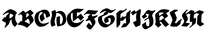 Tomant Blackletter Font UPPERCASE